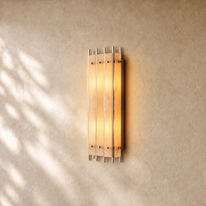 San Marcon Alabaster Grand Rectangular Sconce