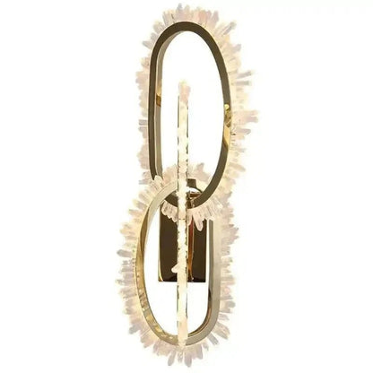 Wesley Modern Rock Crystal Wall Sconce - Zelno Lighting