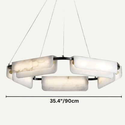 Zazu Alabaster Chandelier - Zelno Lighting