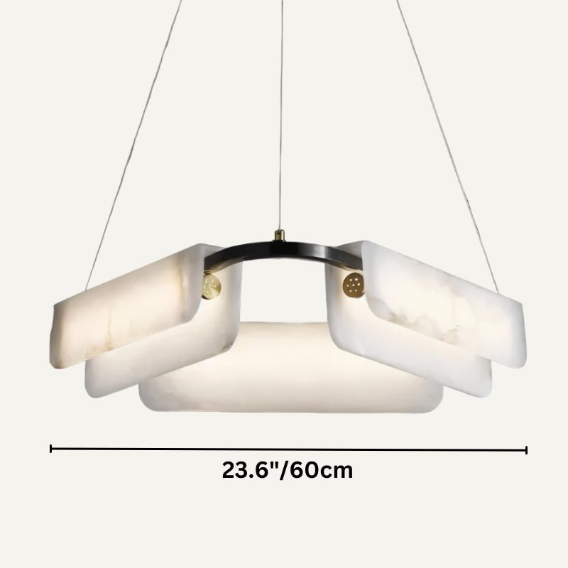 Zazu Alabaster Chandelier - Zelno Lighting
