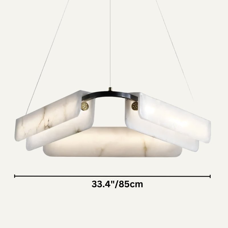 Zazu Alabaster Chandelier - Zelno Lighting
