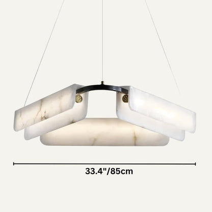 Zazu Alabaster Chandelier - Zelno Lighting