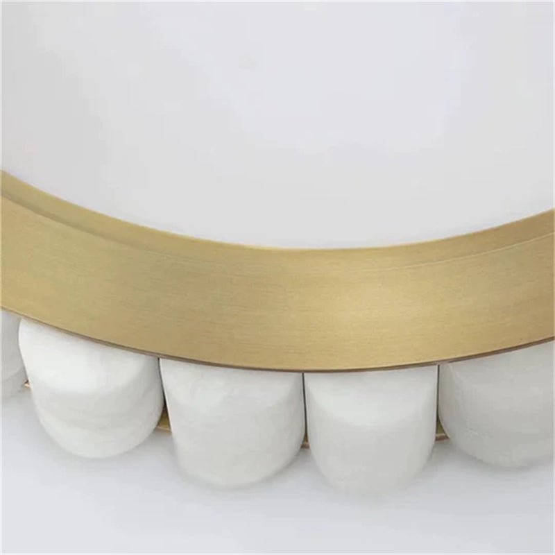 zelnolighting Gina Alabaster Circle Round Pendent Light, Galaxy Pendant Light - Zelno