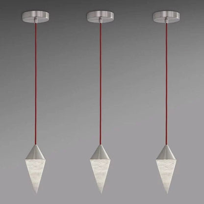zelnolighting Hannah Alabaster Chandelier, Simple Pendant Light - Zelno
