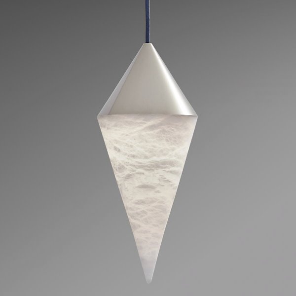 zelnolighting Hannah Alabaster Chandelier, Simple Pendant Light - Zelno