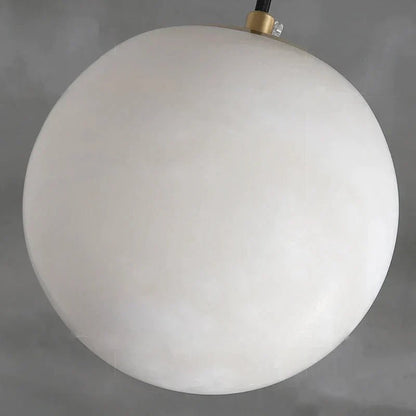 zelnolighting Hansa Alabaster Ball Pendant Light, Island Mini Pendant Light - Zelno