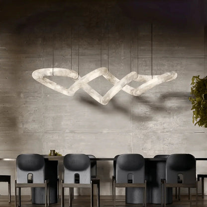 zelnolighting Infinity Massive Alabaster Chandelier - Zelno