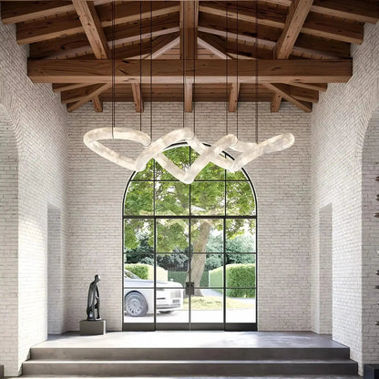 zelnolighting Infinity Massive Alabaster Chandelier - Zelno