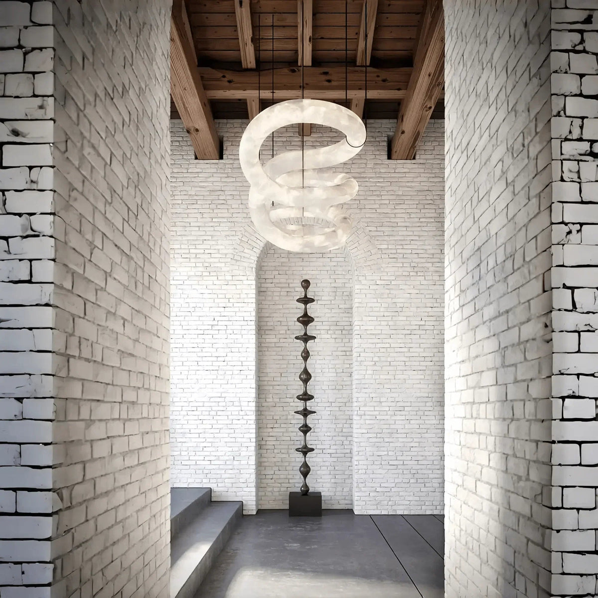 zelnolighting Infinity Massive Alabaster Chandelier - Zelno