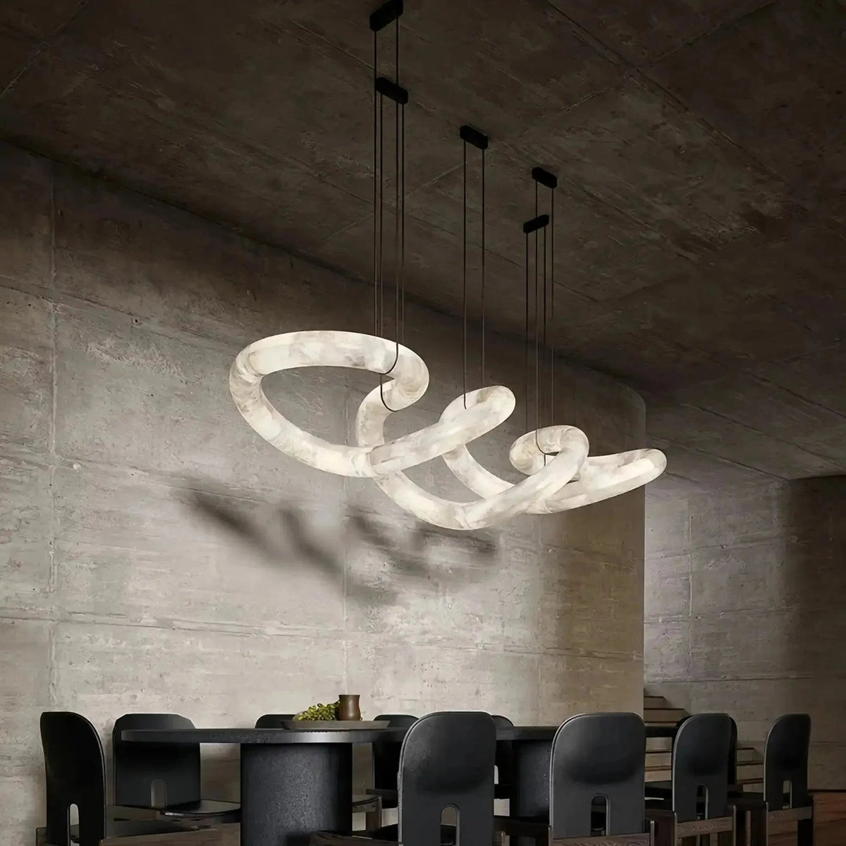 Zelnolighting Infinity Massive Alabaster Chandelier - Zelno Lighting