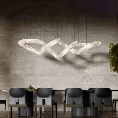 Zelnolighting Infinity Massive Alabaster Chandelier - Zelno Lighting