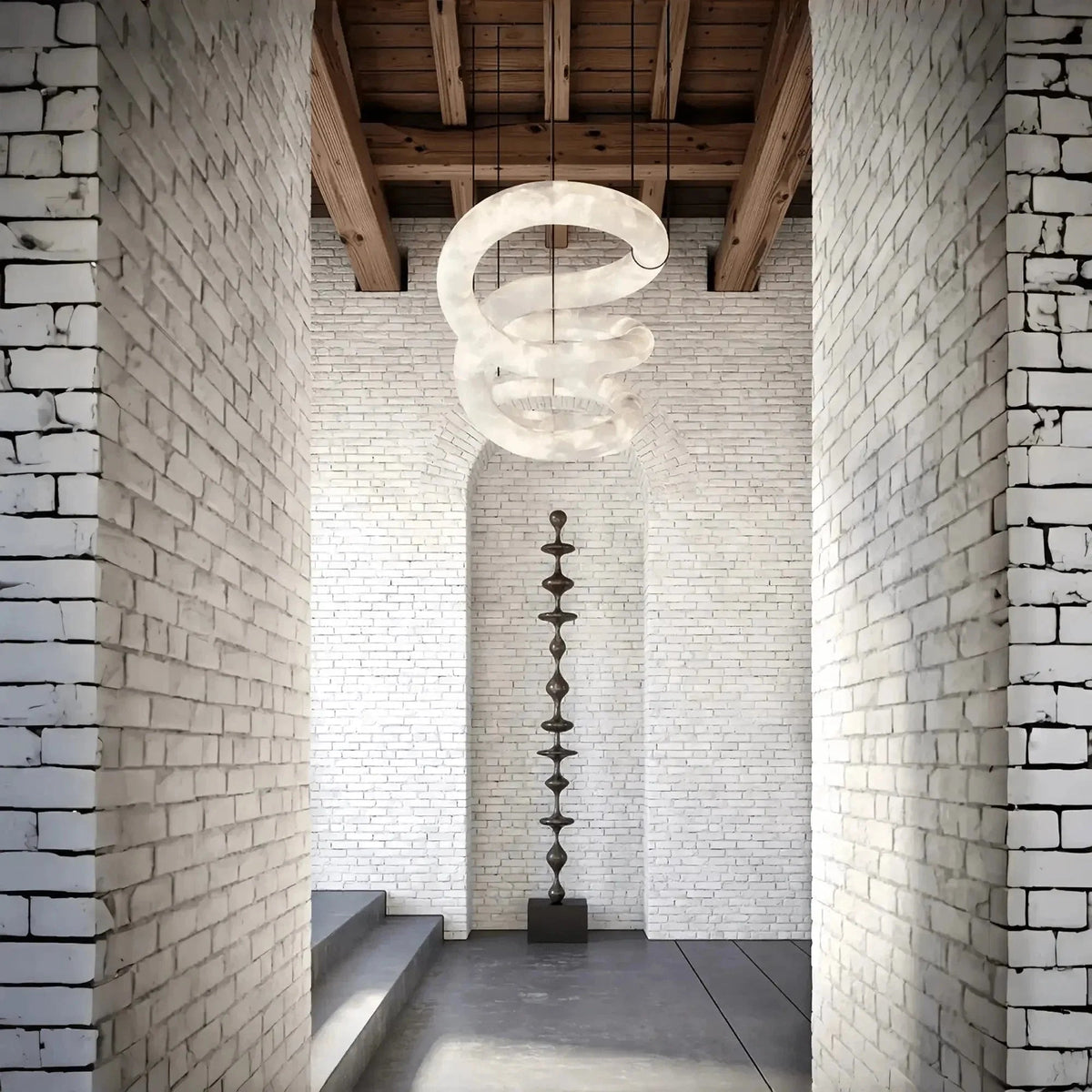 Zelnolighting Infinity Massive Alabaster Chandelier - Zelno Lighting