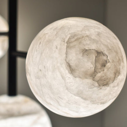 zelnolighting Lola Modern Artistic Alabaster Pendant Light, Unique Chandelier Designs - Zelno