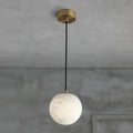 zelnolighting Modern Luxury Alabaster Ball Pendant Light, Island Mini Pendant Light - Zelno