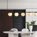 zelnolighting Modern Luxury Alabaster Global Kitchen Island Pendant 5 Lights - Zelno